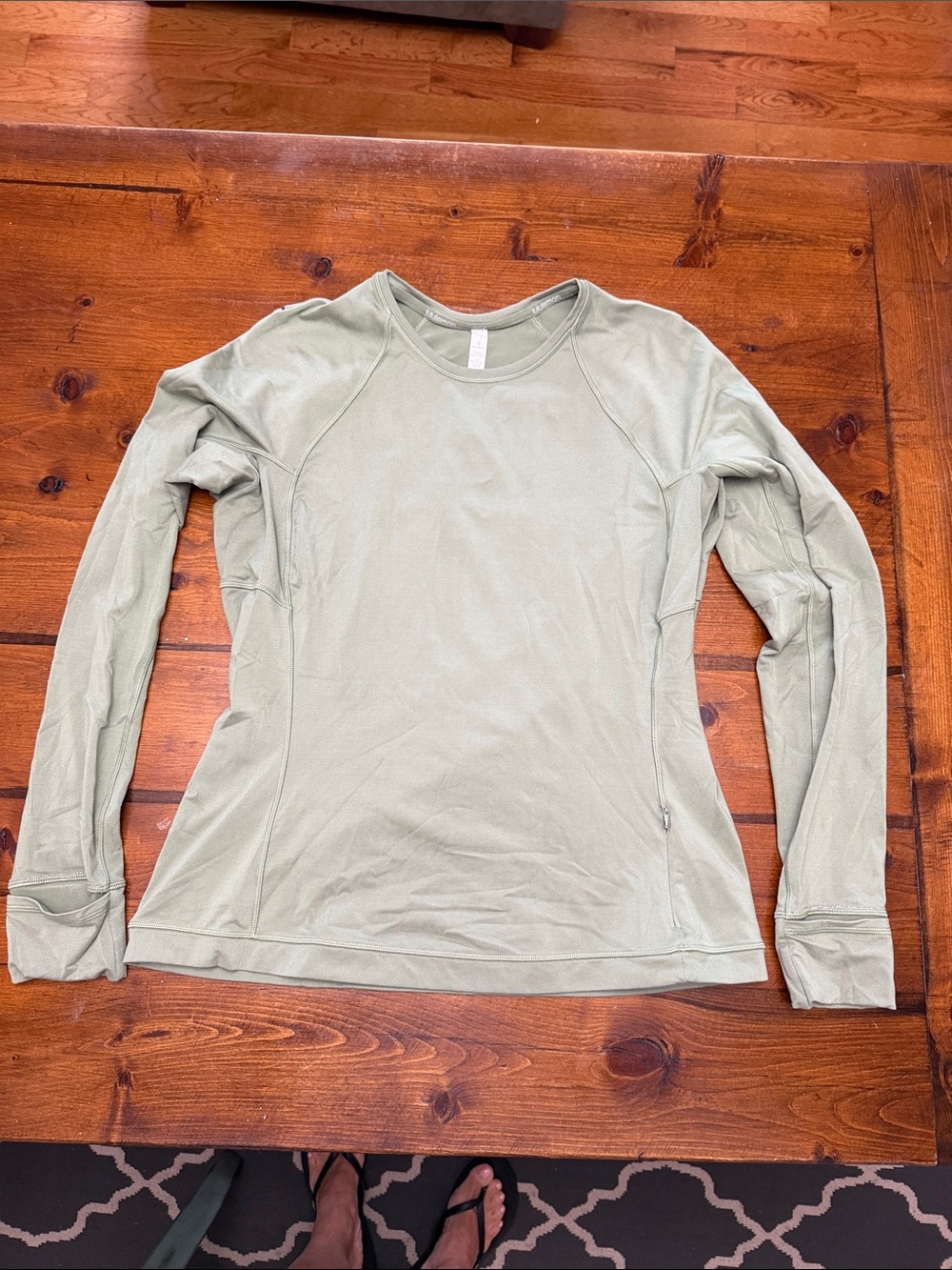 lululemon athletica Sage Green Long Sleeve Tee